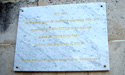 La plaque commémorative du centenaire du retour du  Pourquoi-pas ? à Rouen, offerte par les "Amis du Commandant  Charcot et du Pourquoi-pas ?